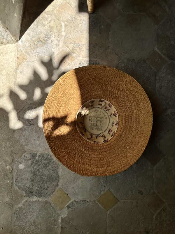 “VALLABRÈGUES” STRAW HAT, ATELIER VIME EDITIONS - Image 5