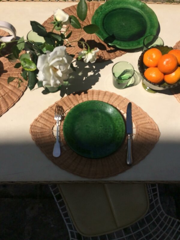 SET DE TABLE & CENTRE DE TABLE « L’OEIL », Atelier Vime Éditions – Image 2